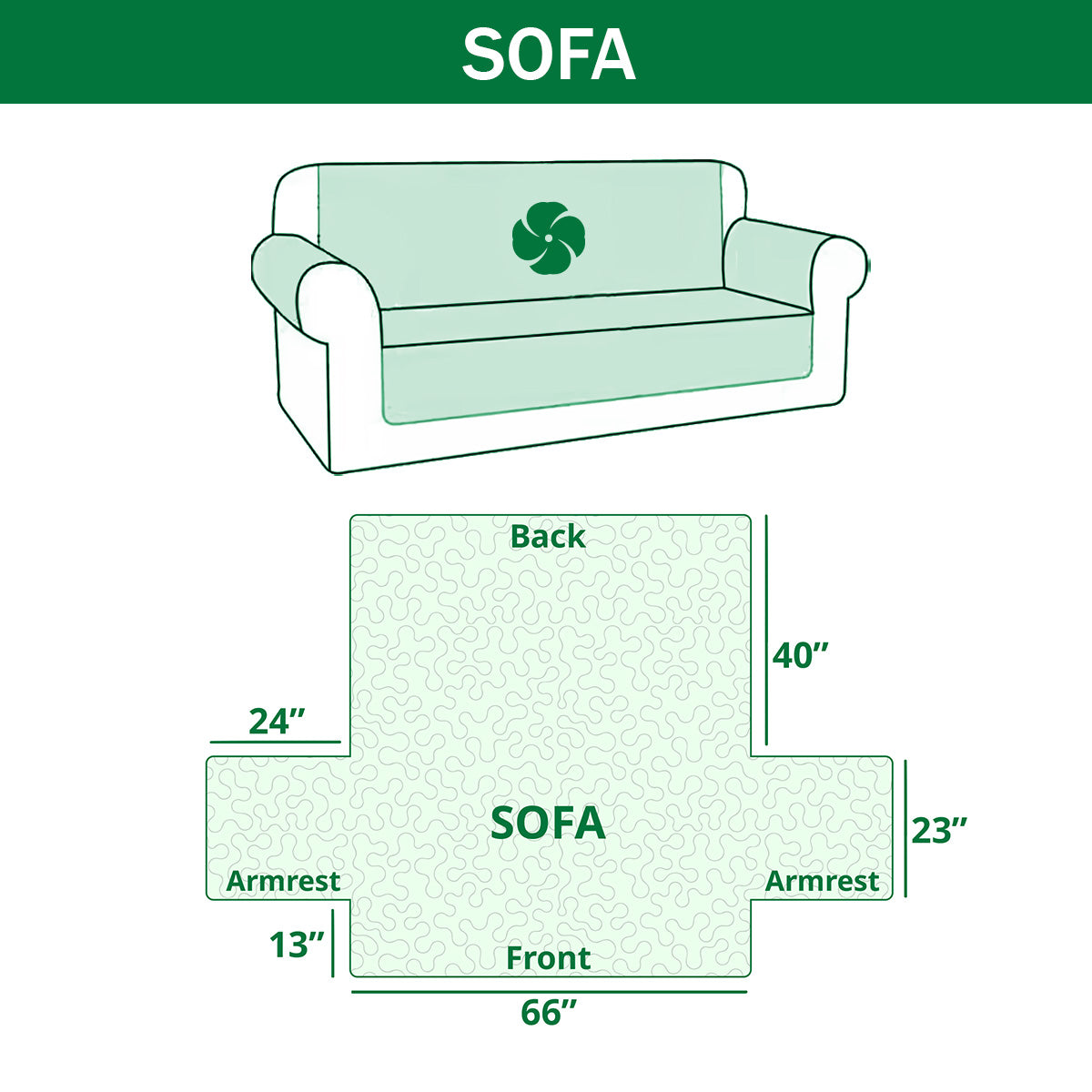 Carnival Nightmare Quilted Sofa Cover NCU0DV9784