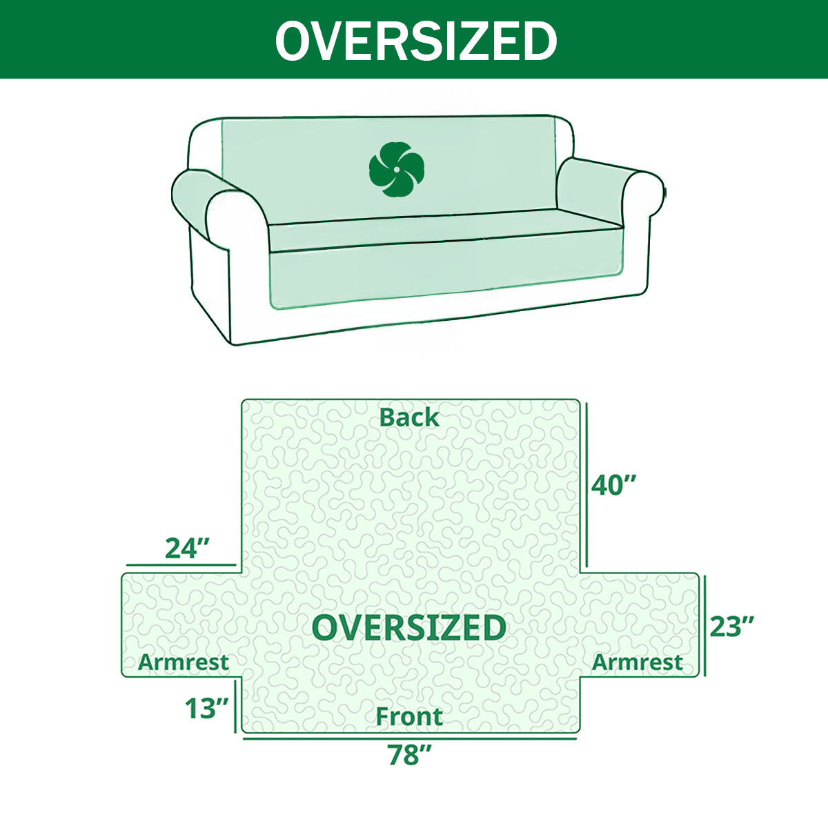 Carnival Nightmare Quilted Sofa Cover NCU0DV9784