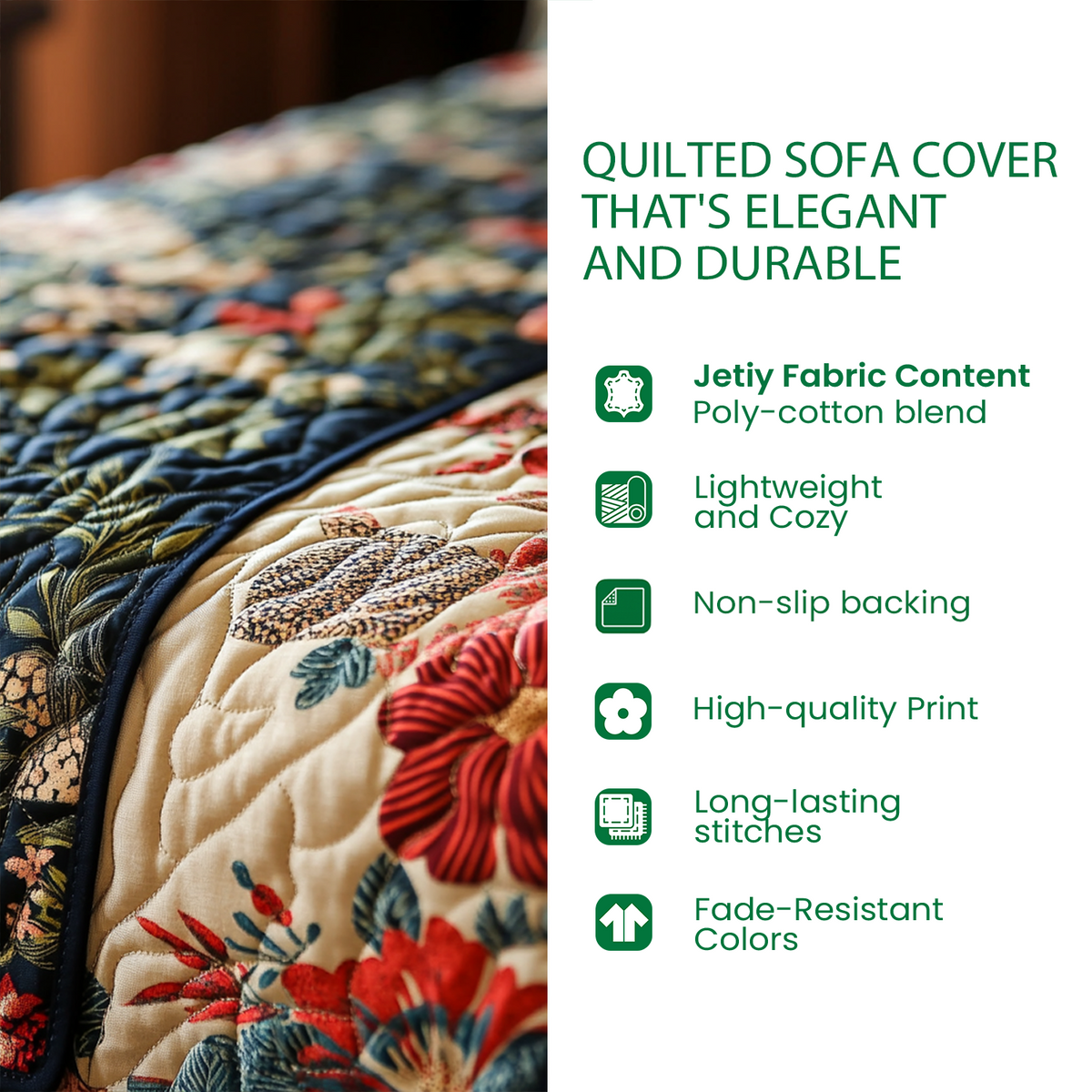 Carnival Nightmare Quilted Sofa Cover NCU0DV9784