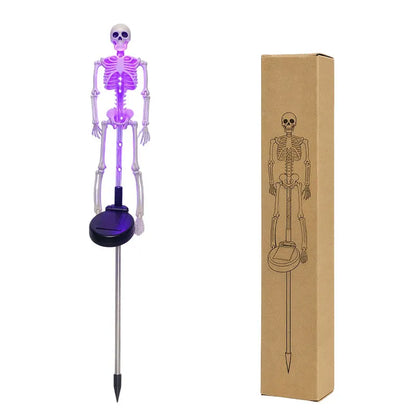 🎃 Solar Skeleton Ground Stake Lights – Outdoor Waterproof Halloween Decor